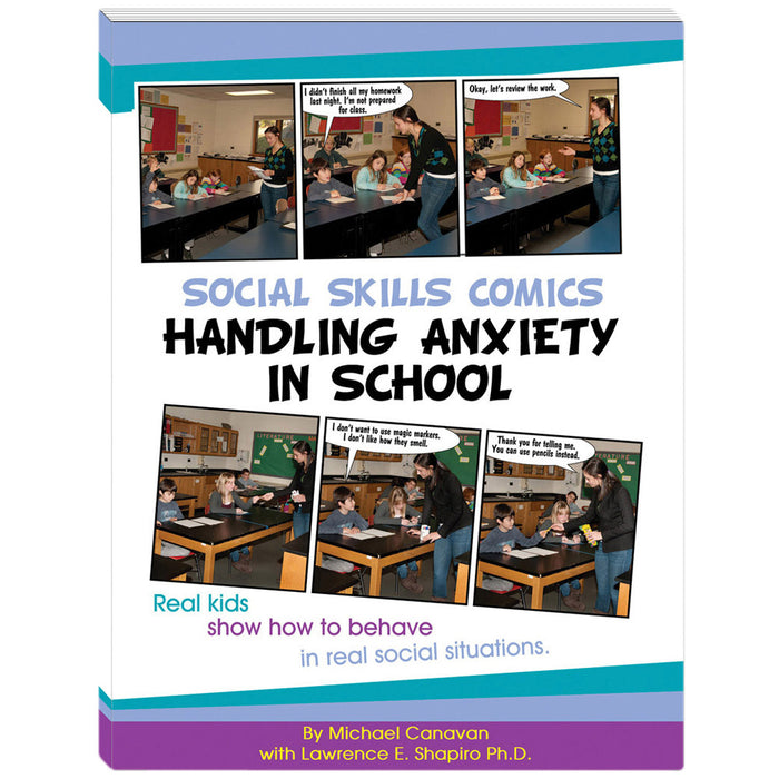 Social Skills Comics - Handling Anxiety in School