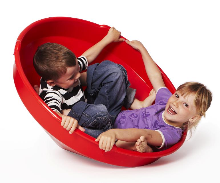 Giant 80cm spinning top for vestibular sensory input and coordination development