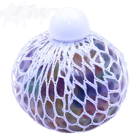 Squishy Mesh Stress Ball with Mini Jelly Balls Inside