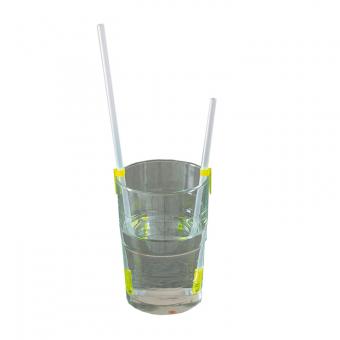 Straws With One-Way Valve - Set of 3 short and 3 long straws
