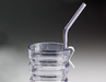 Clip to hold drinking straw in place drinking aid, assisted drinking aid 