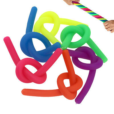 Stretchy Elastic Fidget Snakes - Set of 6