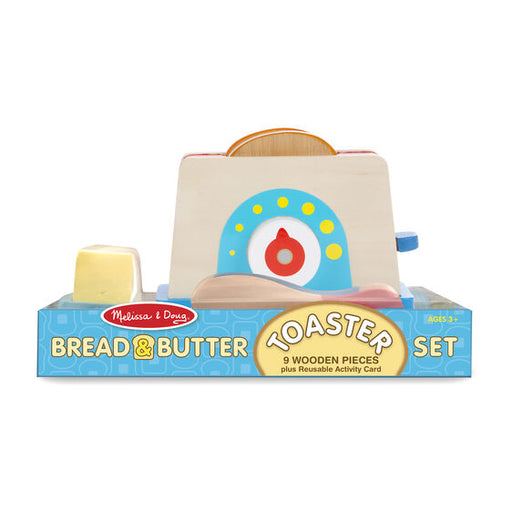 wooden bread and butter toaster set from Melissa and Doug 