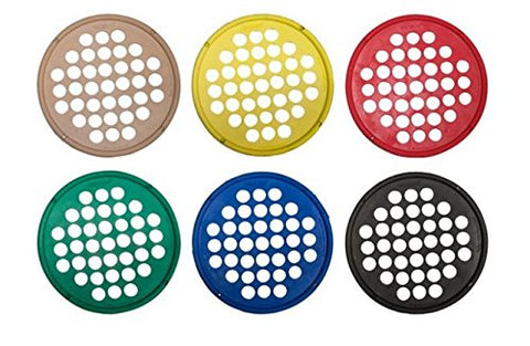 CanDo® Hand Exercise Web - 6 Piece Set (Tan,Yellow, Red, Green, Blue, Black)