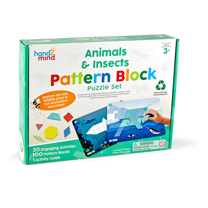 The Animals & Insects Pattern Block Puzzle Set box