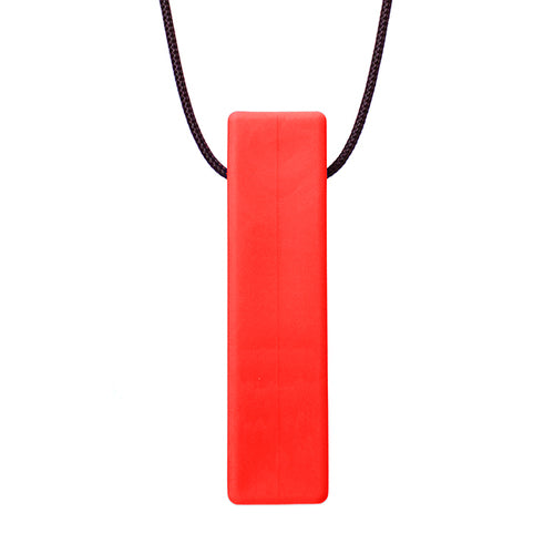 ARK's Brick Stick Smooth Necklace - Soft (Red) oral motor chew