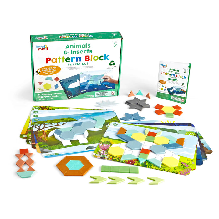 The full Animals & Insects Pattern Block Puzzle Set