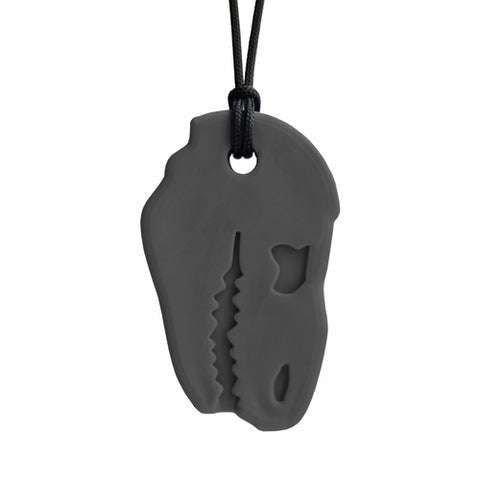 Ark's Dino Bite Chew Necklace - XXT (Dark Grey) oral motor chew
