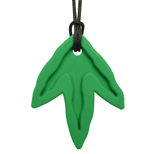 ARK's Dinosaur footprint Chew Necklace - XXT (Forest Green) oral motor product