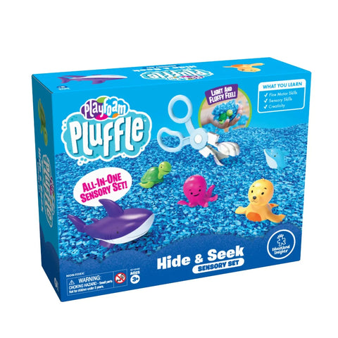 The Playfoam Pluffle Hide & Seek Sensory Set: