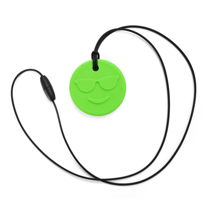 ARK's Smiley Face Chew Necklace - XT (Lime Green)