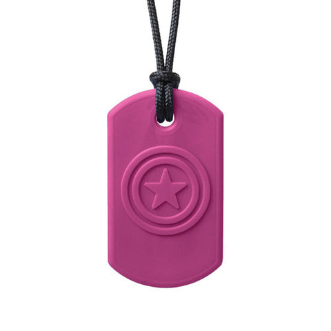 Ark's Super Star Chew Necklace - Soft (Magenta)